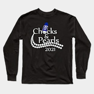 Chucks and Pearls Kamala Harris Vice President Kamala Inauguration Day Joe Biden Kamala Harris Long Sleeve T-Shirt